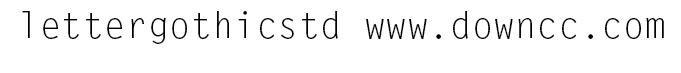 letter gothic std bold