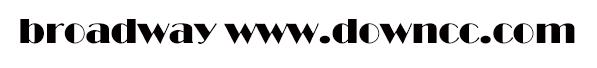 broadway bt字體