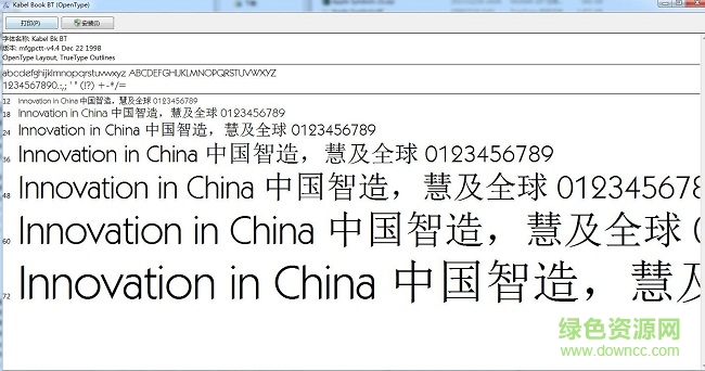 kabelitcbybt字體  0