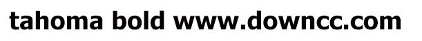 tahoma bold字體