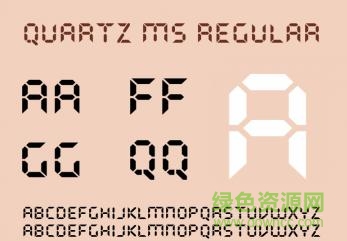 quartz ms 字體