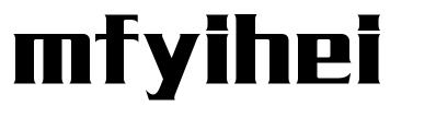 mfyihei字體