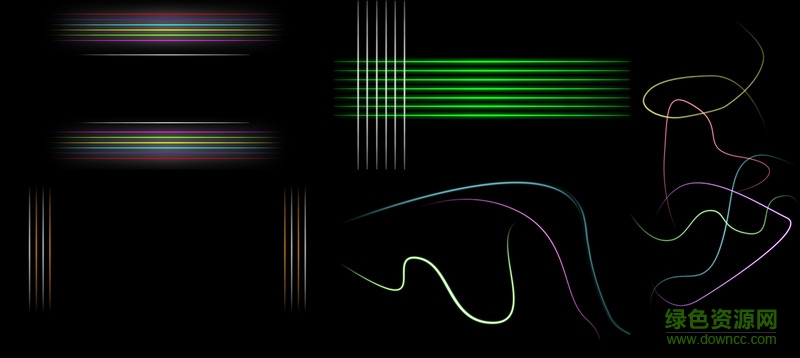 ps熒光線條筆刷  0