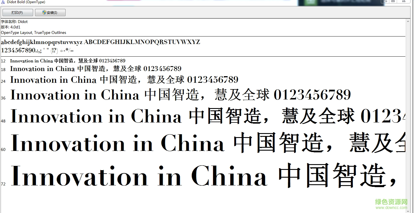 didot系列字體  0