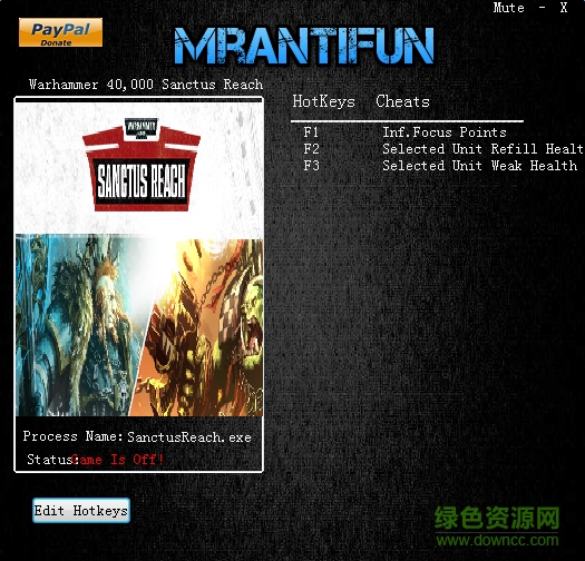 戰(zhàn)錘40K神圣軍團(tuán)三項(xiàng)修改器 v1.0 綠色版 0