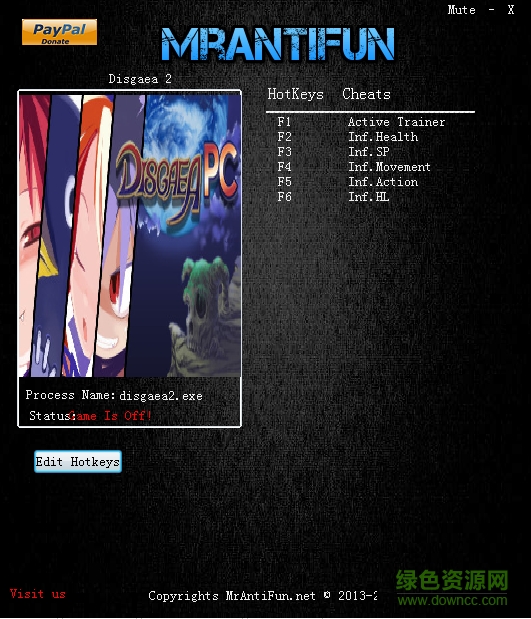 魔界戰(zhàn)記2五項(xiàng)修改器 v.1.0.0.1 最新版 0