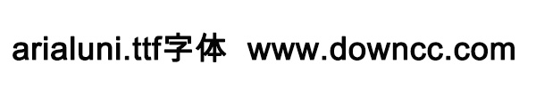 arialuni.ttf字體