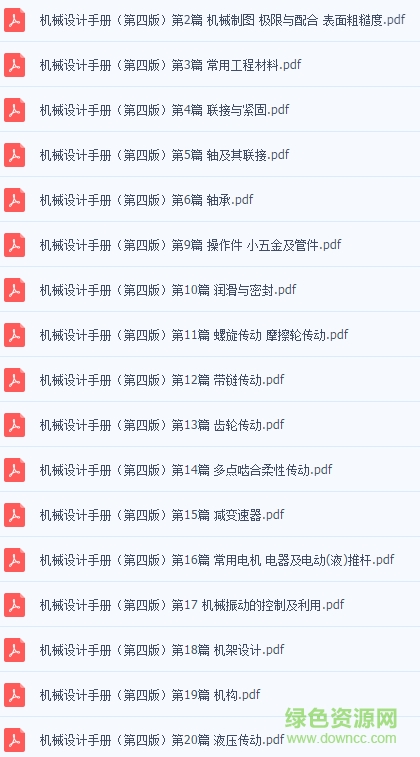 机械设计手册第pdf电子版 机械设计手册第pdf电子版