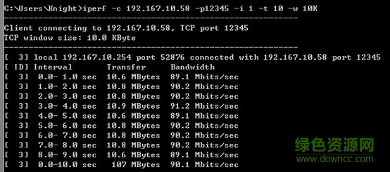iperf電腦端命令 v2.0.0 linux/windows版 0