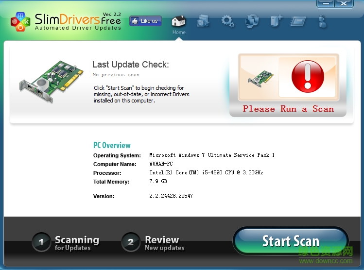 SlimDrivers驅(qū)動(dòng)升級大師 v2.2.24428 綠色版 0