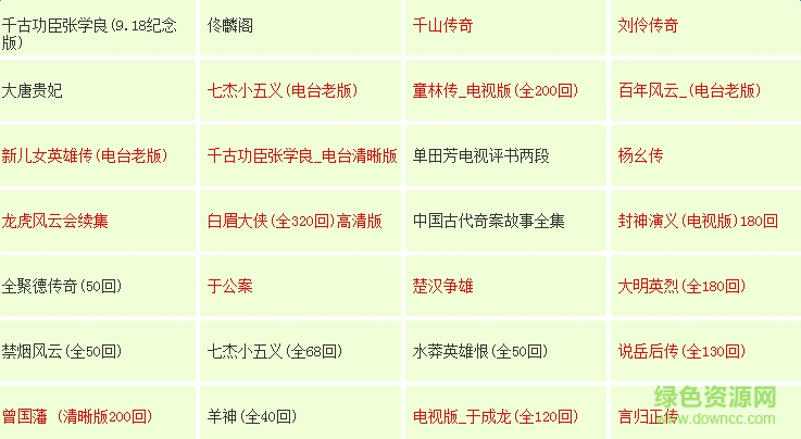 單田芳評書mp3打包 免費版 0