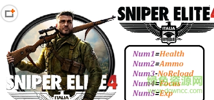 狙擊精英4修改器 v1.0 +5中文版Abolfazl.k 0