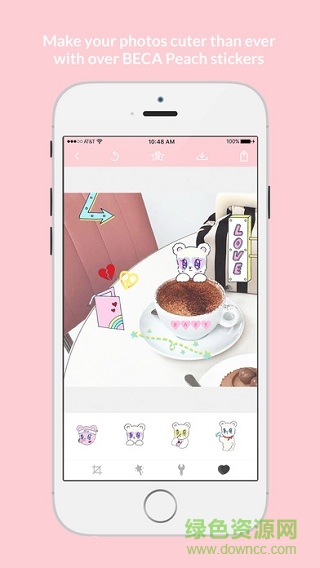 beca peach軟件ios版(相冊(cè)貼紙) v1.0 iphone版 0