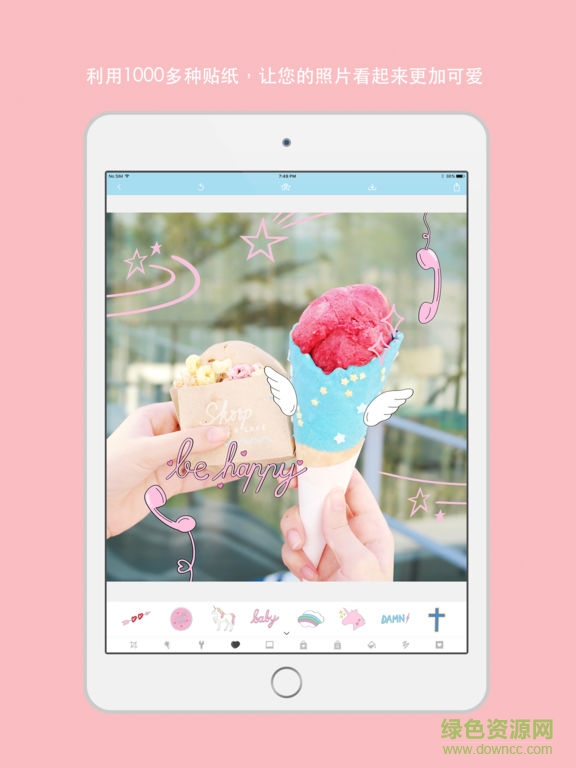 tinkys photo ipad版(貼紙神器) v2.0.1.7 蘋(píng)果ios版 3
