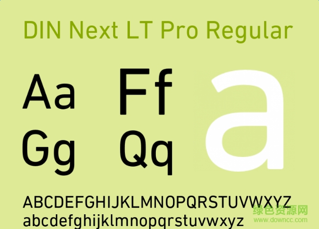 dinnextltpro字體  0
