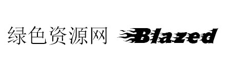 blazed字體