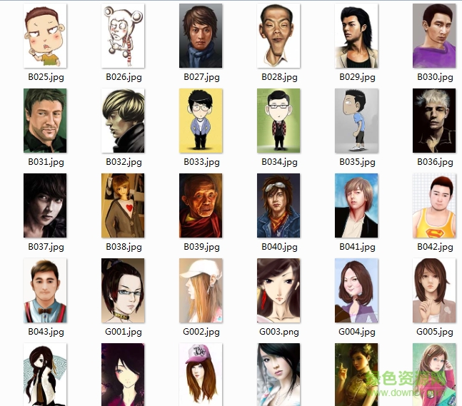 手機(jī)聯(lián)系人頭像包 123張合集包 0