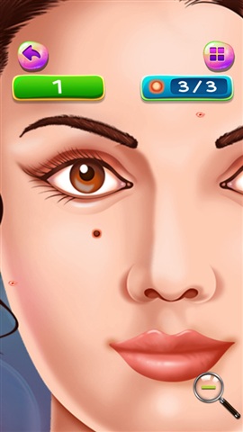 粉刺和黑头卸妆游戏