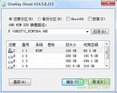 雨林木風(fēng)onekey ghost 14 v14.5.8.215 官方免費(fèi)版 0
