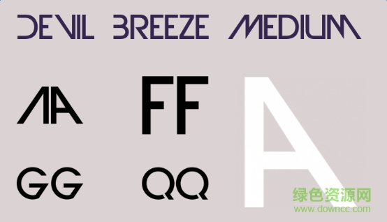 devilbreezemedium字體