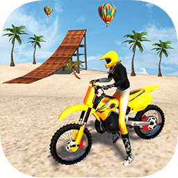 3d摩托海灘特技飛車(chē)手機(jī)版