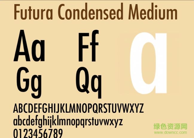 futura condensed字體 futura condensed medium字體