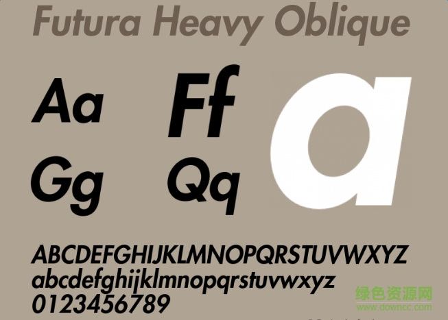 futura heavy oblique字體 futura heavy oblique字體