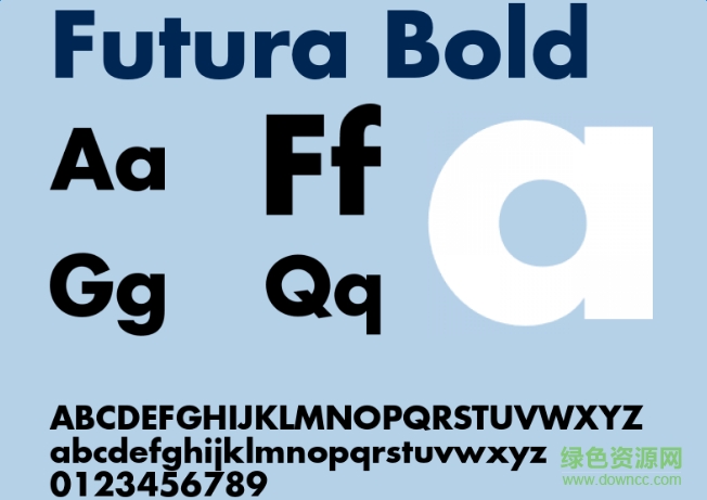 futura bold字體