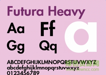 futura heavy字體