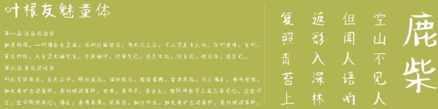 葉根友魅童體  0