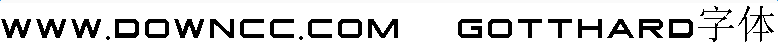 gotthard字體