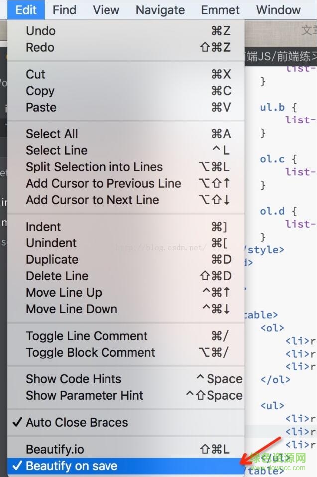 brackets emmet插件