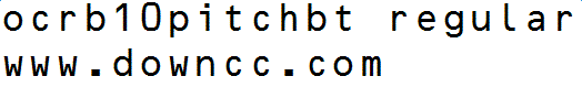 ocrb10pitchbtregular ocrb10pitchbtregular字体