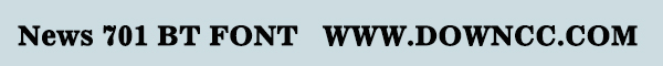 news701bt字體