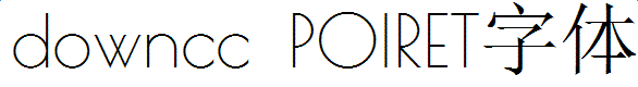 poiret字體