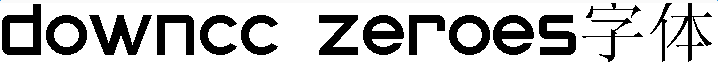 zeroes字體