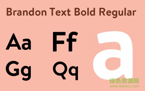 brandontextbold字體