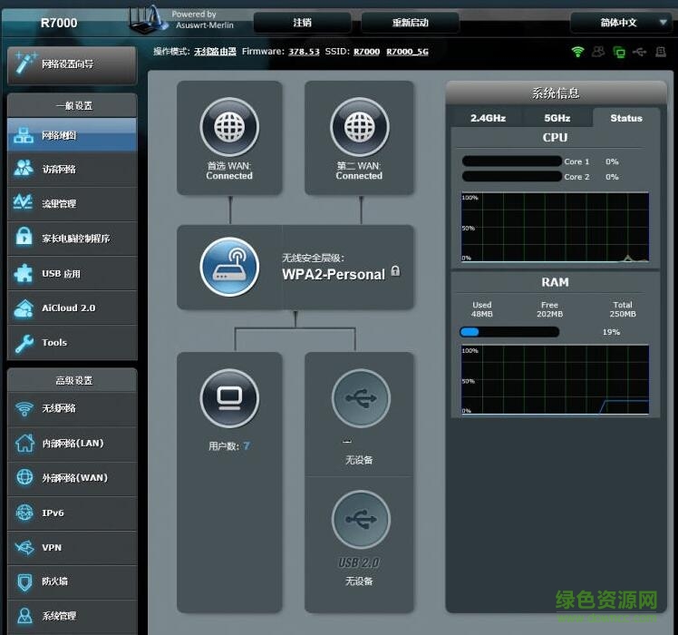 網(wǎng)件r7000刷梅林固件 v7.2 最新版 0