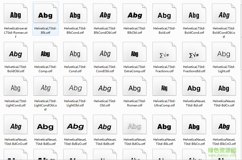 helvetica全套字體包  0