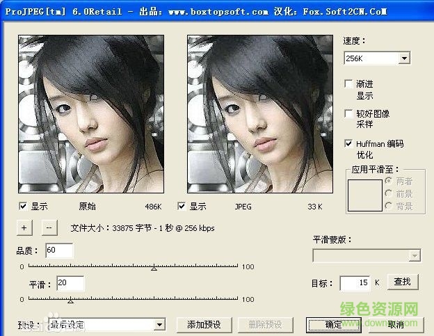 ProJPEG漢化版(PhotoShop格式濾鏡) win7 0
