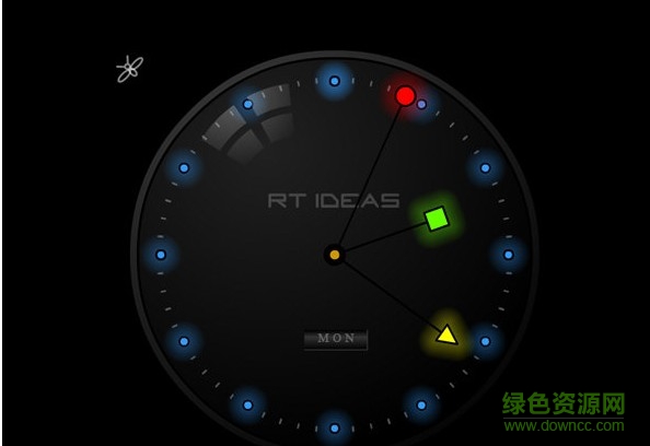 夜光時(shí)鐘屏保