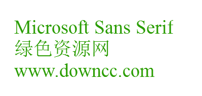 ms sans serif字體