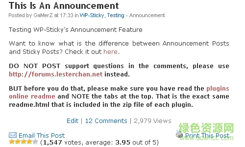 wp-postviews(wordpress瀏覽次數(shù)統(tǒng)計插件) v1.74 免費(fèi)版 0