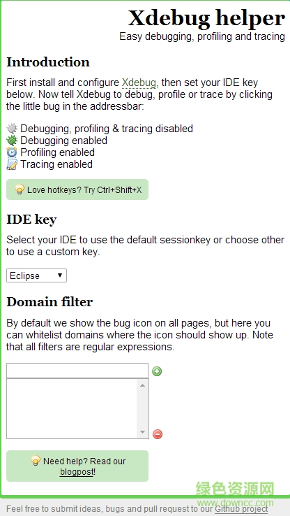 chrome xdebug helper插件 v1.6.1 最新版 0