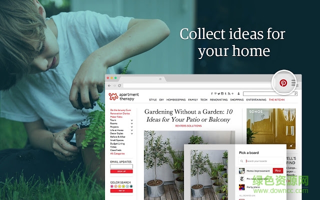 pin it button圖片采集插件 v1.39.1 官方版 0