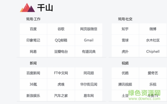 千山chrome標簽頁 v1.1.4 最新版 0