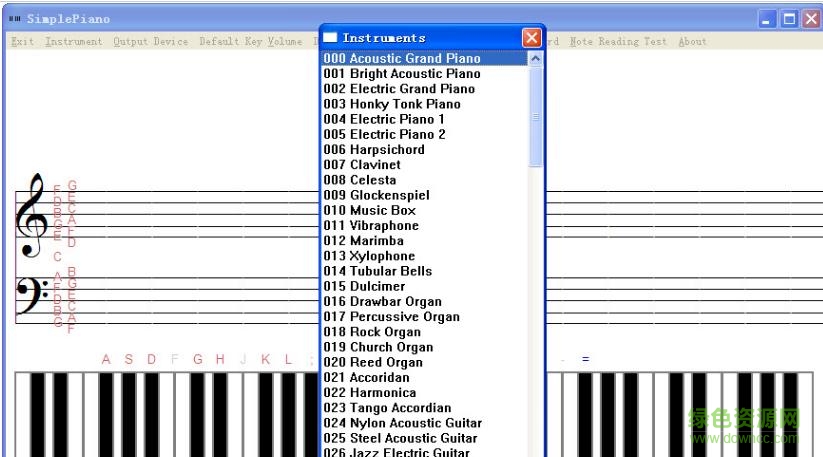 simplepiano修改版(電腦樂器模擬) v1.7 免費(fèi)版 0