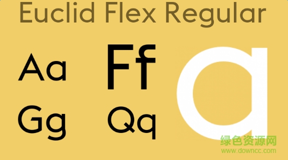 euclidflex字體  0