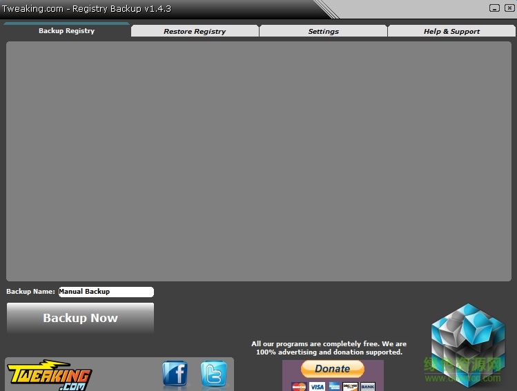 RegistryBackup免費版 RegistryBackup