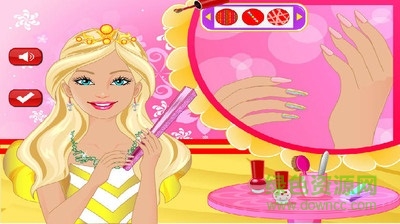 芭比公主美甲游戲/